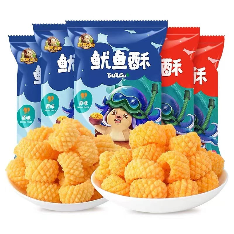 Squid crisps internet famous snacks 31g*5 bags 160 กรัม