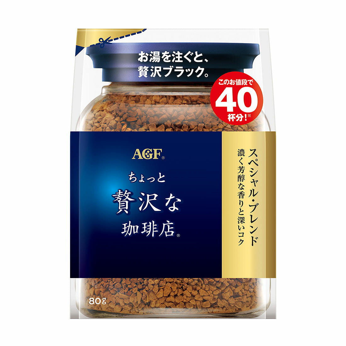 AGF Luxury Special Blend Instant Coffee 80g 1 count