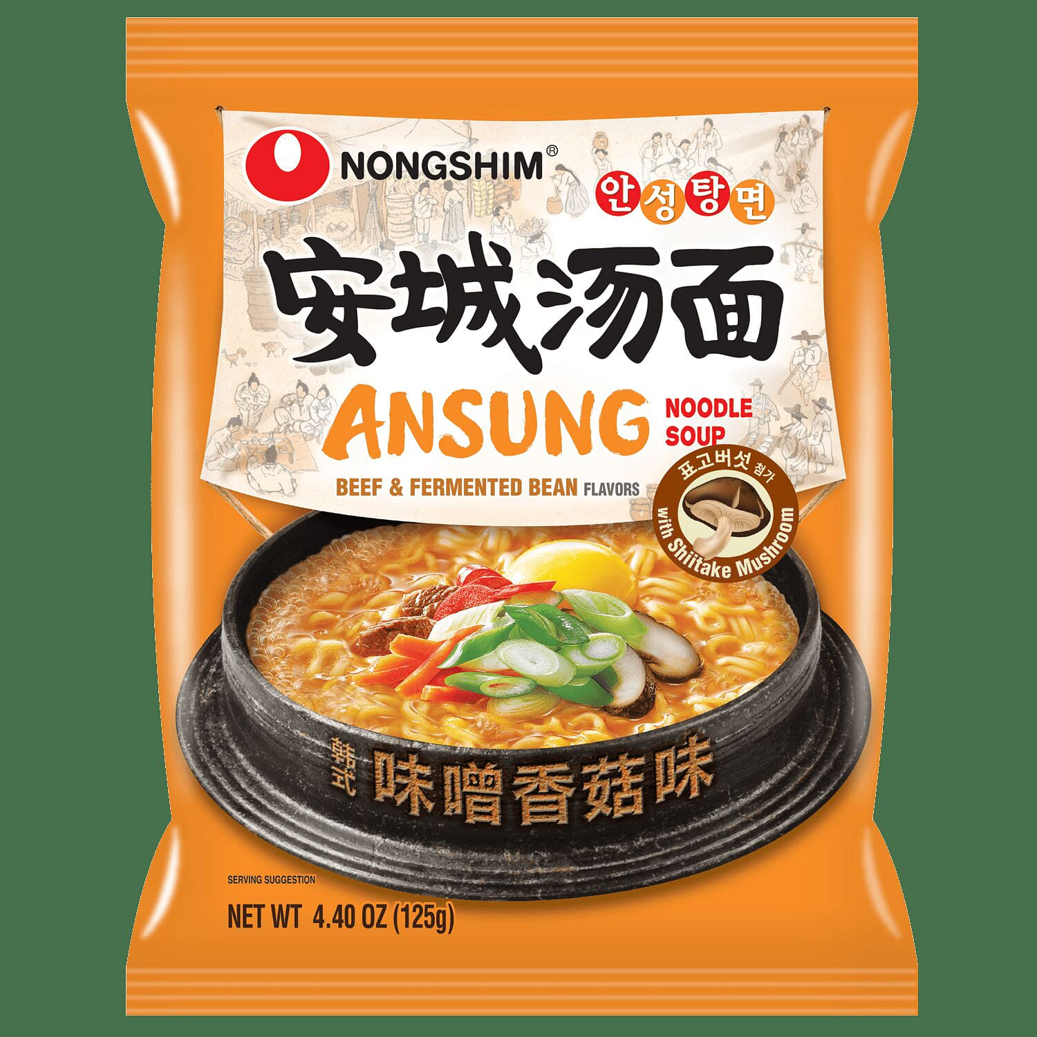 농심 안성탕면 4 Pack 1 each
