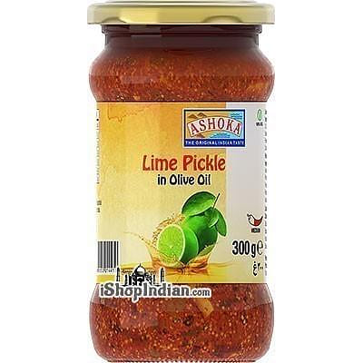Ashoka Lime Pickle in Olive Oil, 10.5 oz bottle 10.5 온스