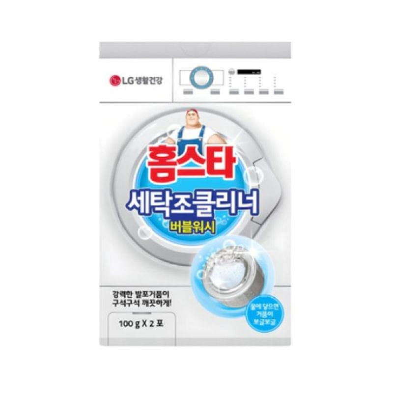 홈스타 세탁조 클리너 버블워시 드럼겸용 (100g x 2개입) 100 그램