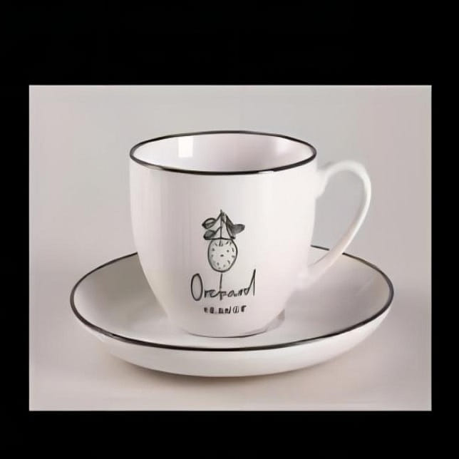Shunxiang Leyao Coffee Cup Saucer 220mL (New Dream) 1 개입