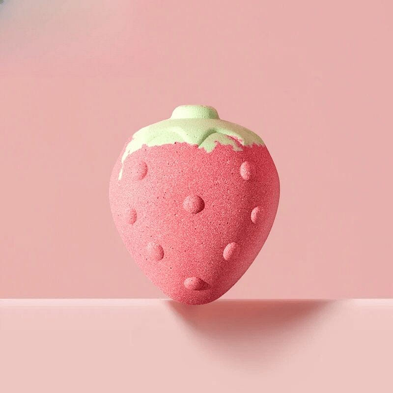 Bodcrme Bath Bomb, Strawberry Scent, 1pc 1 count