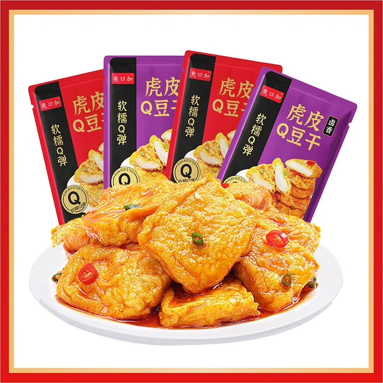 Tiger skin spicy dried tofu 10g*10 packs 100 그램