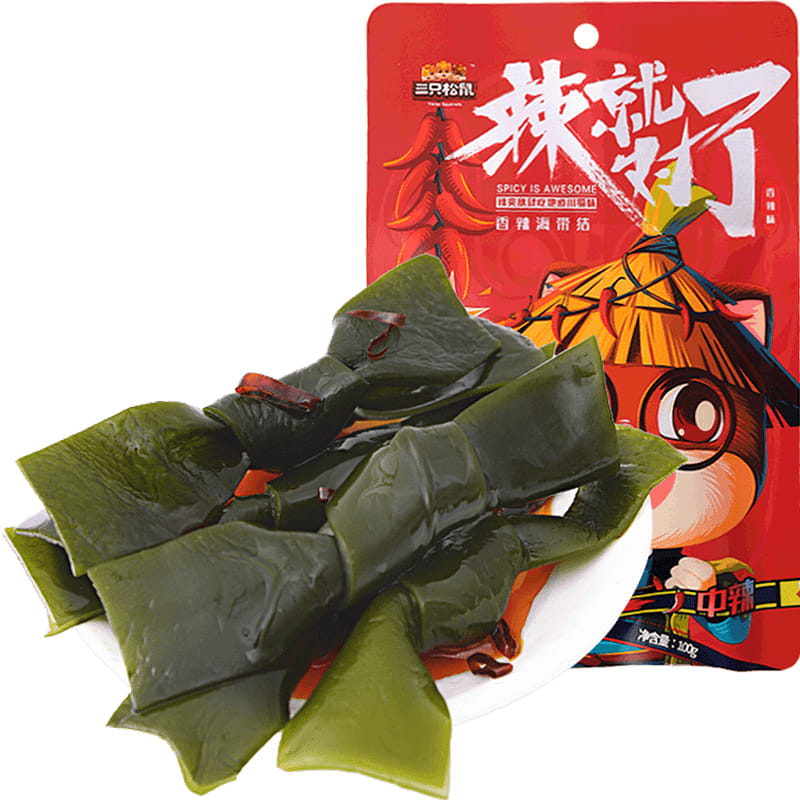 Kelp knot spicy snack 100g * 3 bags 300 กรัม