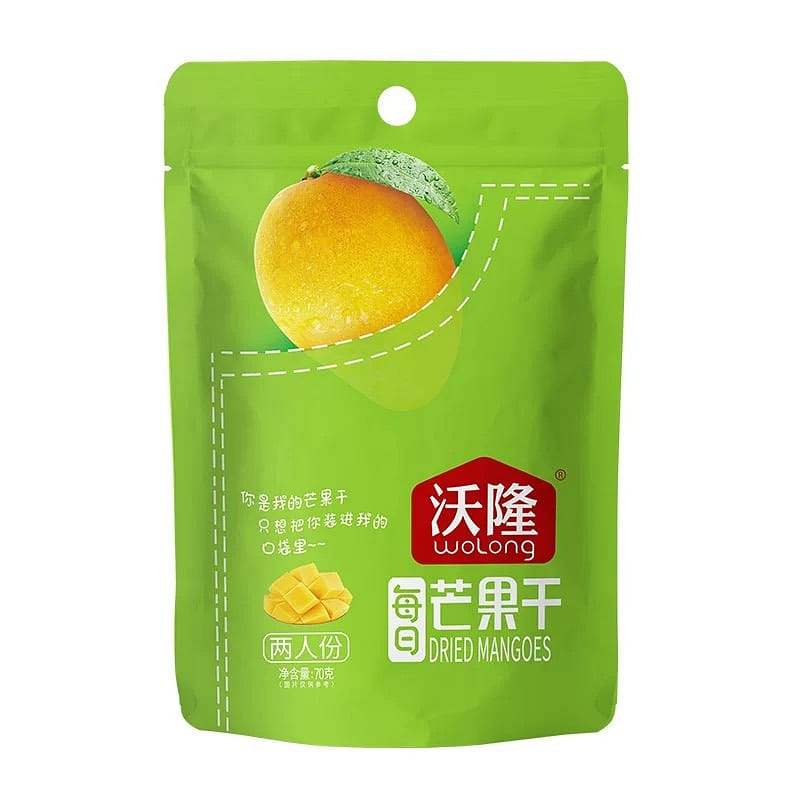 Wolong dried mangoes 70g*2 bags 140 g