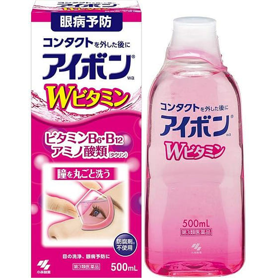weee_care_KOBAYASHI Aibon W Vitamin Premium Eyewash 500ml 500 ml