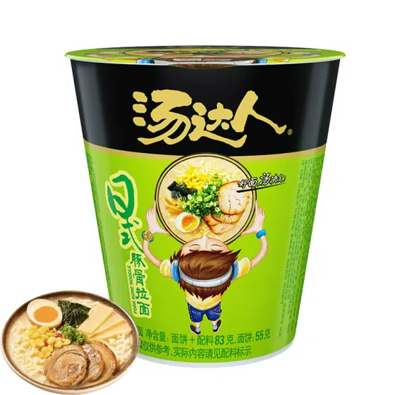 weee_instant_Tang Daren Japanese style dolphin bone Lamian Noodles 83g * 1 barrel instant noodles instant noodles instant noodles 83 g