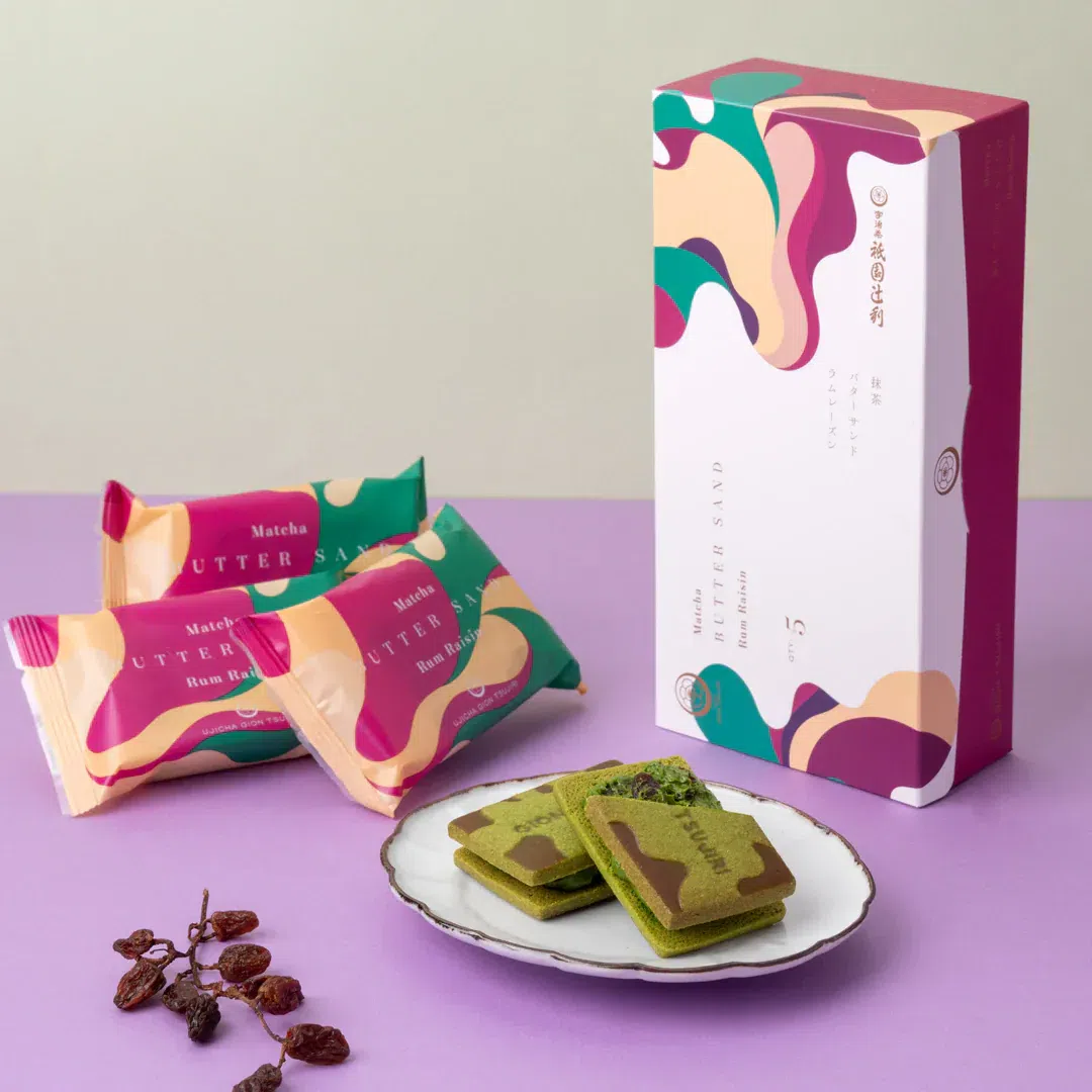 GIONTSUGIRI Matcha Butter Raisin Sand 1 box