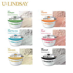 LINDSAY Modeling Mask Cup Pack - Cool Tea-Tree 25g 1 each