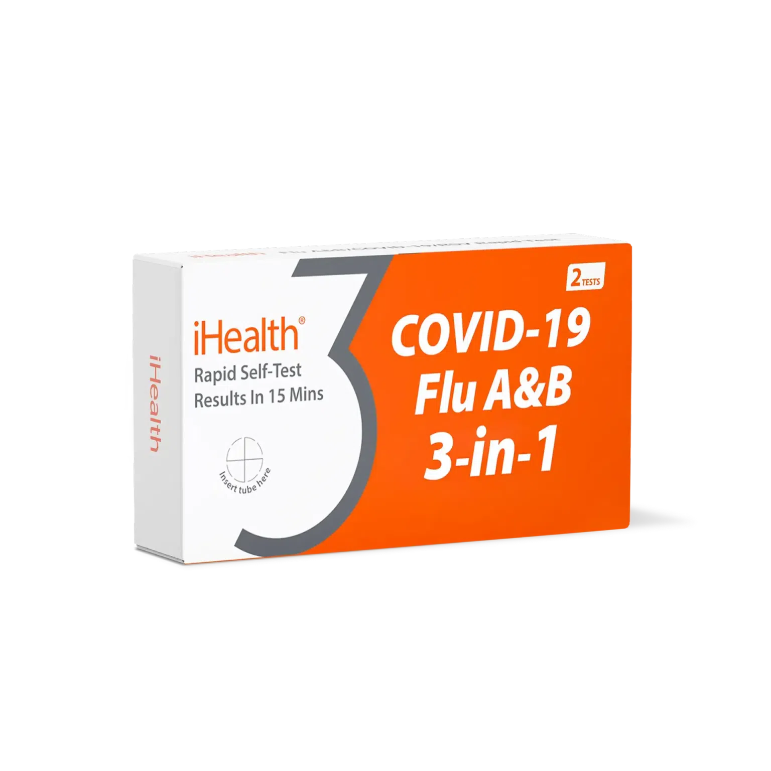 Flu A/Flu B/COVID-19 3-in-1 Rapid Test 2 tests 2 pack