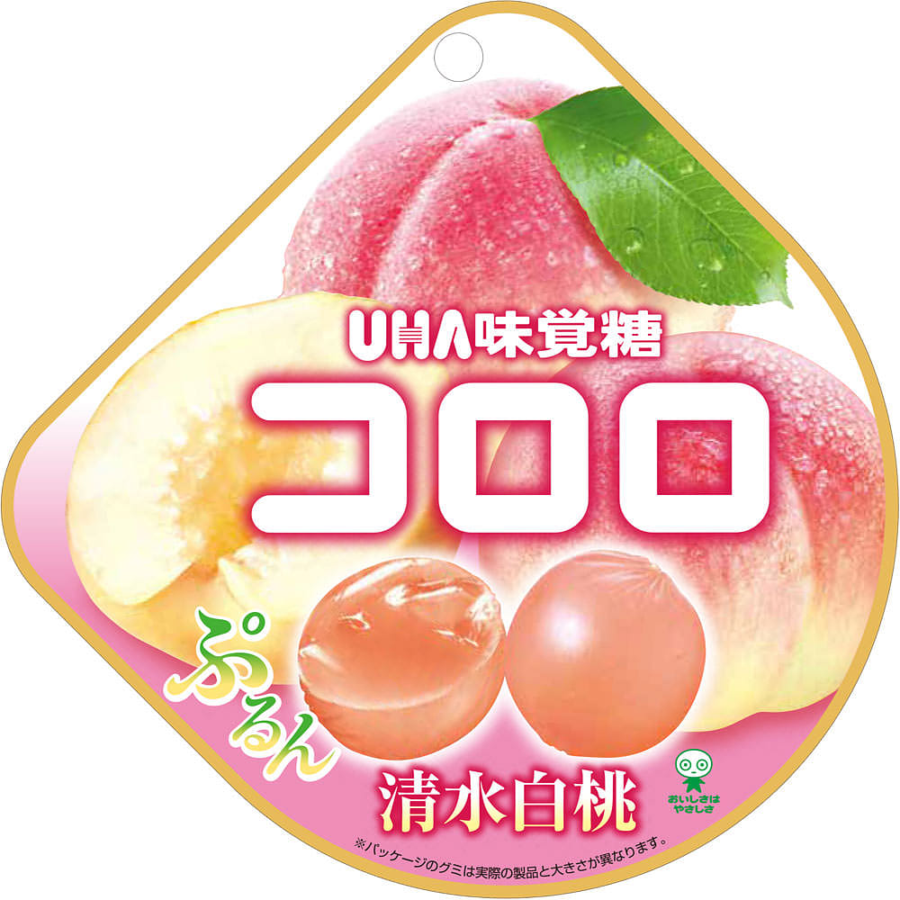 UHA KORORO Shimizu White Peach Gummy 40g 40 그램