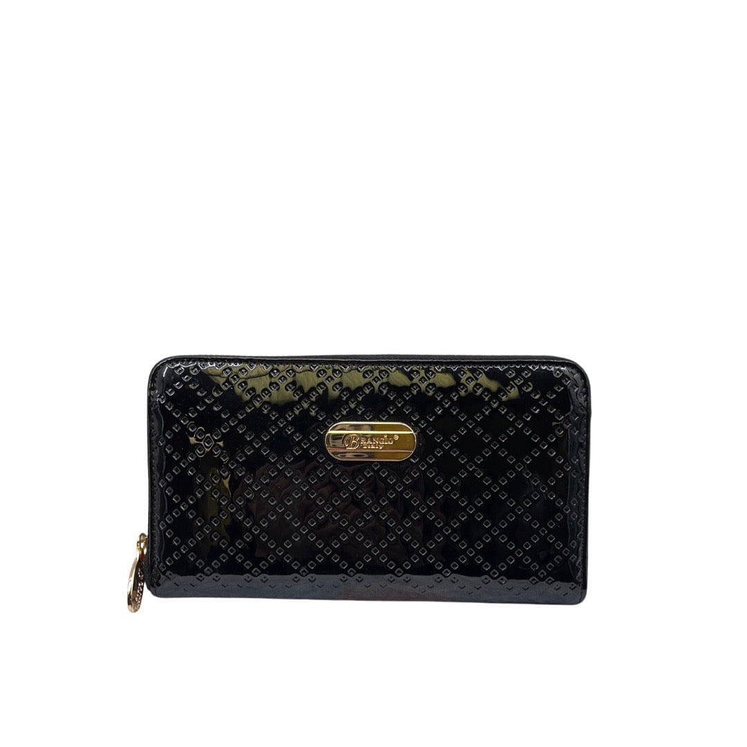 Summertime Minimalist Handmade Vegan Leather Wristlet Wallet [RBW8368-BK] 1 ส่วน