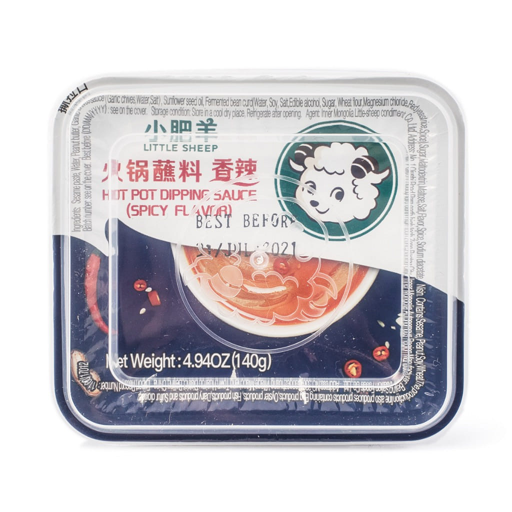 Little Sheep Hot Pot Dipping Sauce, Spicy Flavor 140 g*24 pack