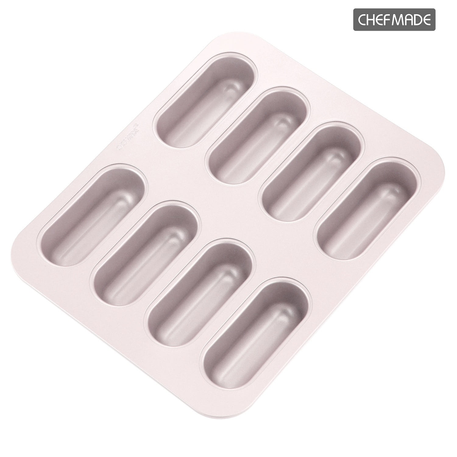 CHEFMADE 8-Cavity Non-Stick Mini Hotdog Eclair Pan 1 개