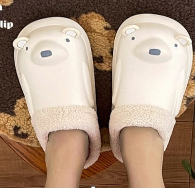 Polar Bear Waterproof Cotton Slippers 39-40 1 each