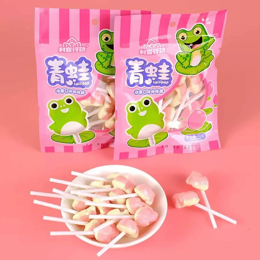Frog Sugar White Peach Flavor 5 packs 80 g