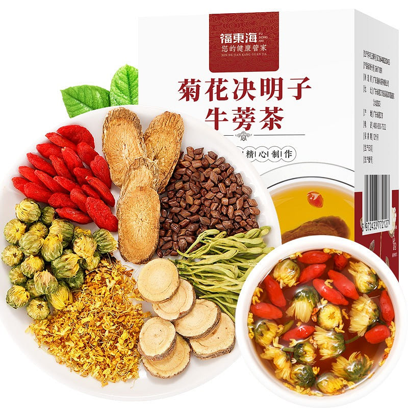 【福東海出品】菊花決明子牛蒡茶 抗氧化 緩解溼氣 提神解乏150g/盒 150 克
