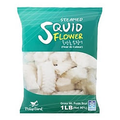 Polarbird Steamed Squid Flower Sliced, Frozen 1 lb