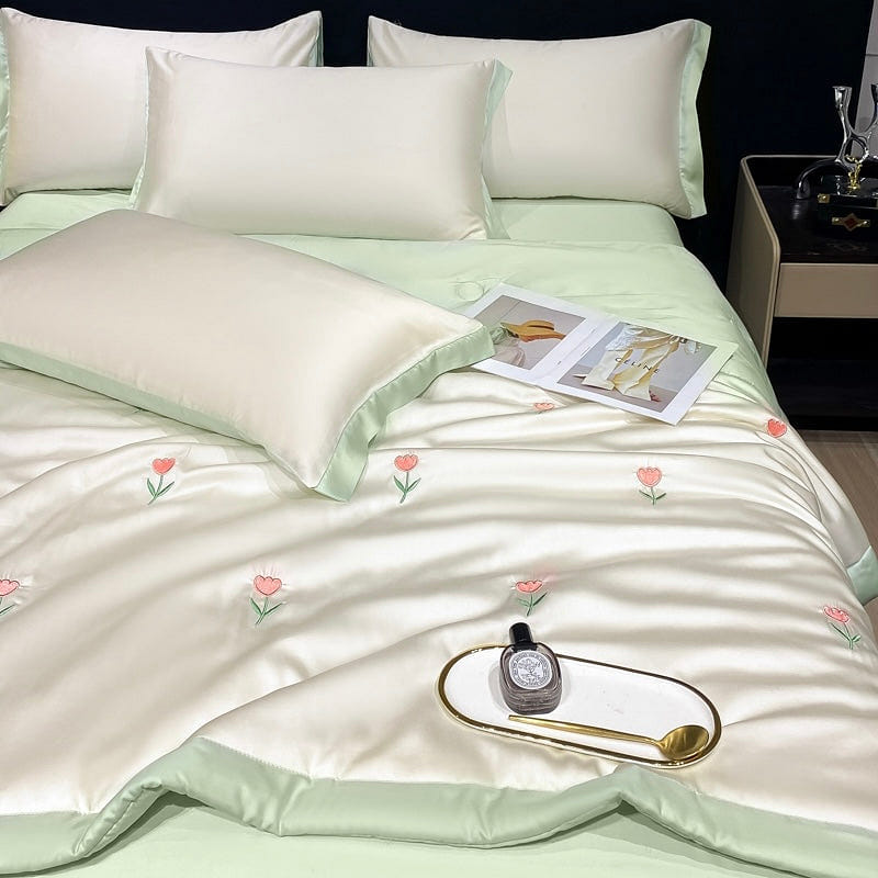 Elysian Dreams Cooling Quilt Tulip Green-Twin 2000 กรัม