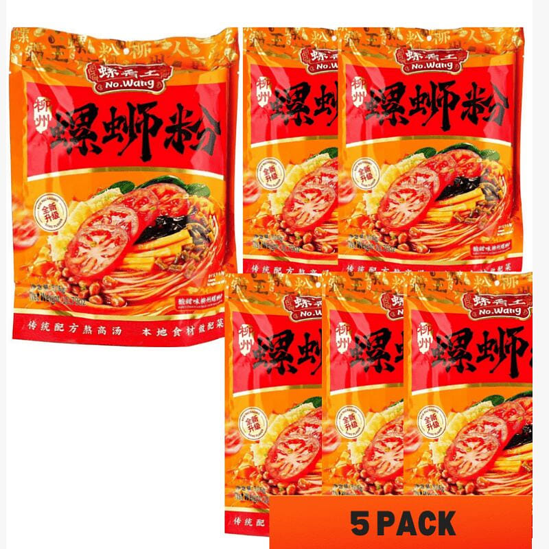 临期特价螺霸王 番茄味柳州螺蛳粉 306g*5袋 306 克