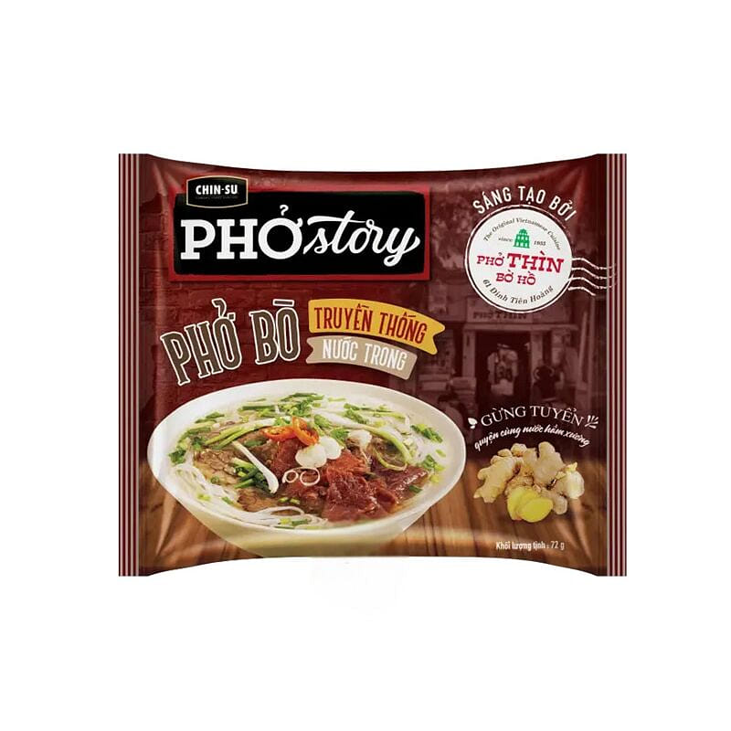 Chin-Su Beef Flavor Pho Noodles 72g x3 216 กรัม