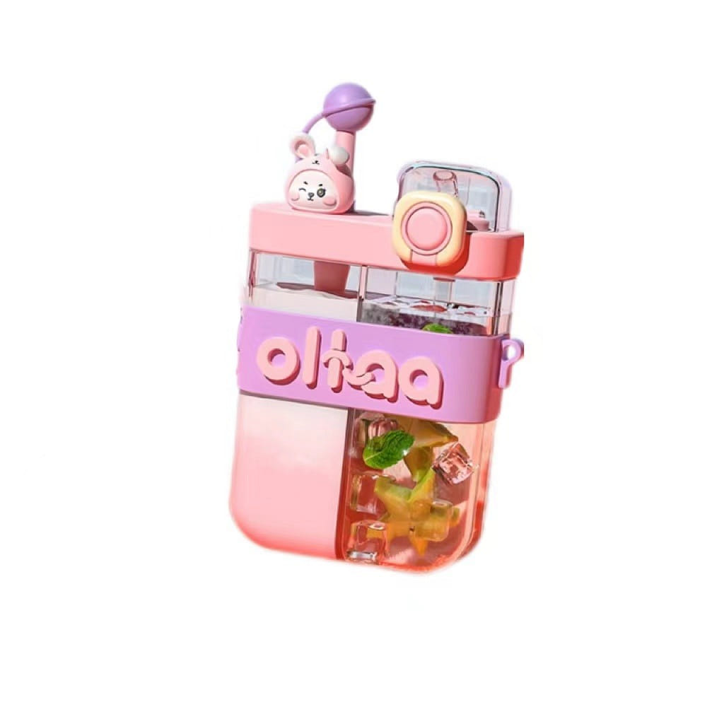 Children's double-ended water cup Duplicate Cup Food Grade Material Purple 1 개입