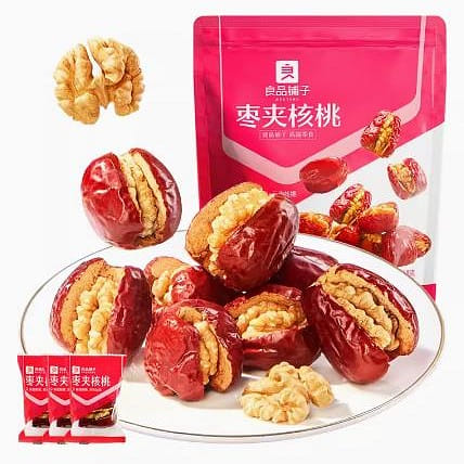 Liangpinpuzi Red dates with walnuts Jujubes without washing 118g 1 케이스