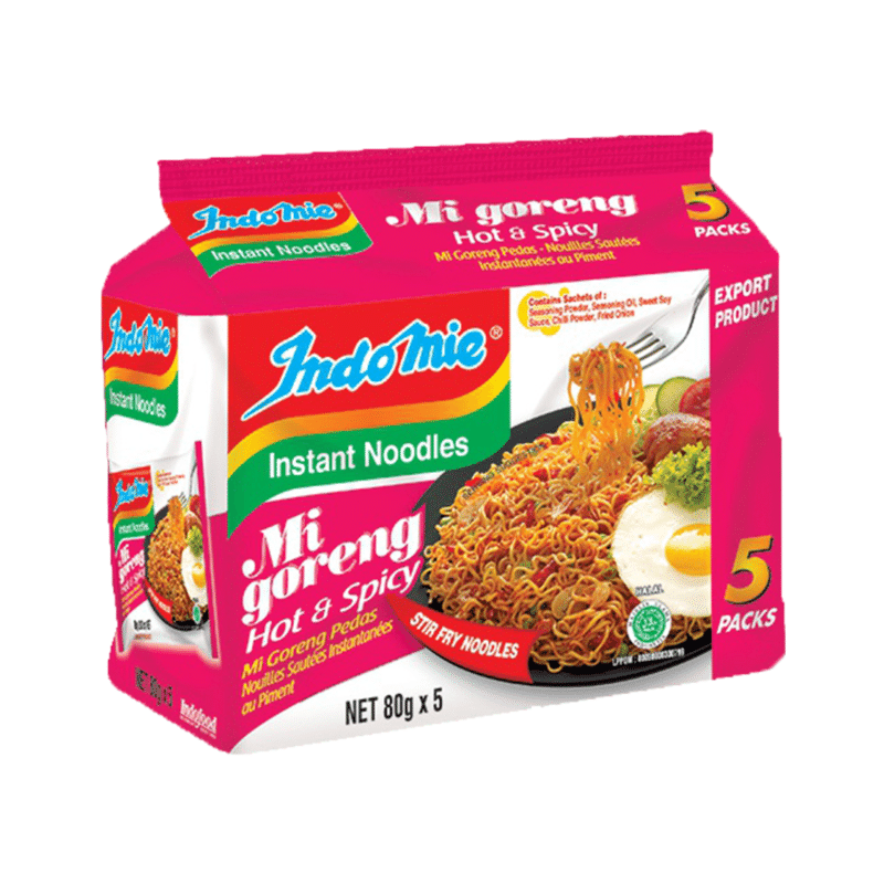 Indomie Hot & Spicy Noodles pack of 5 1 개