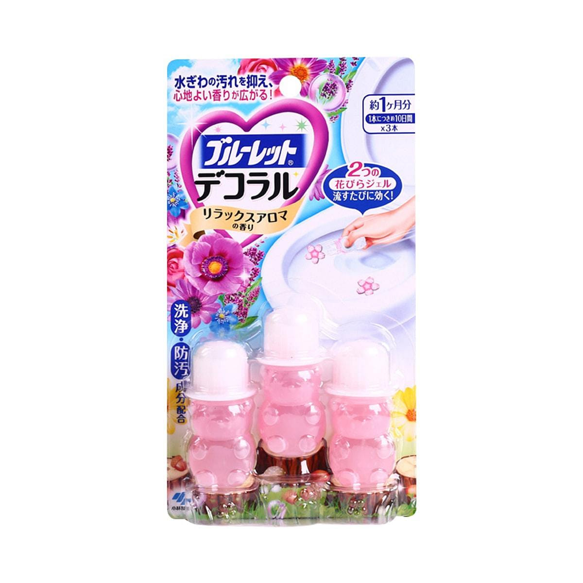 KOBAYASHI Bathroom Toilet Bowl Cleaner Deodorizer Pink 3p/ 22.5 กรัม