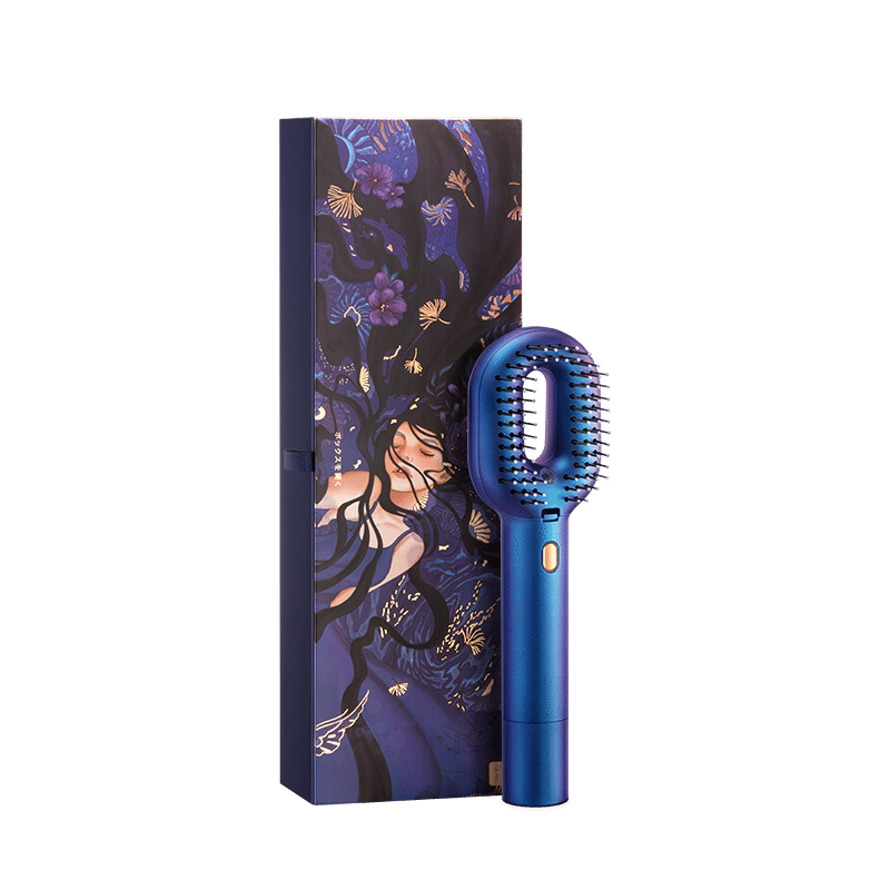 GX Multifunctional hair care negative ion hair care essential oil comb Blue 1 each
