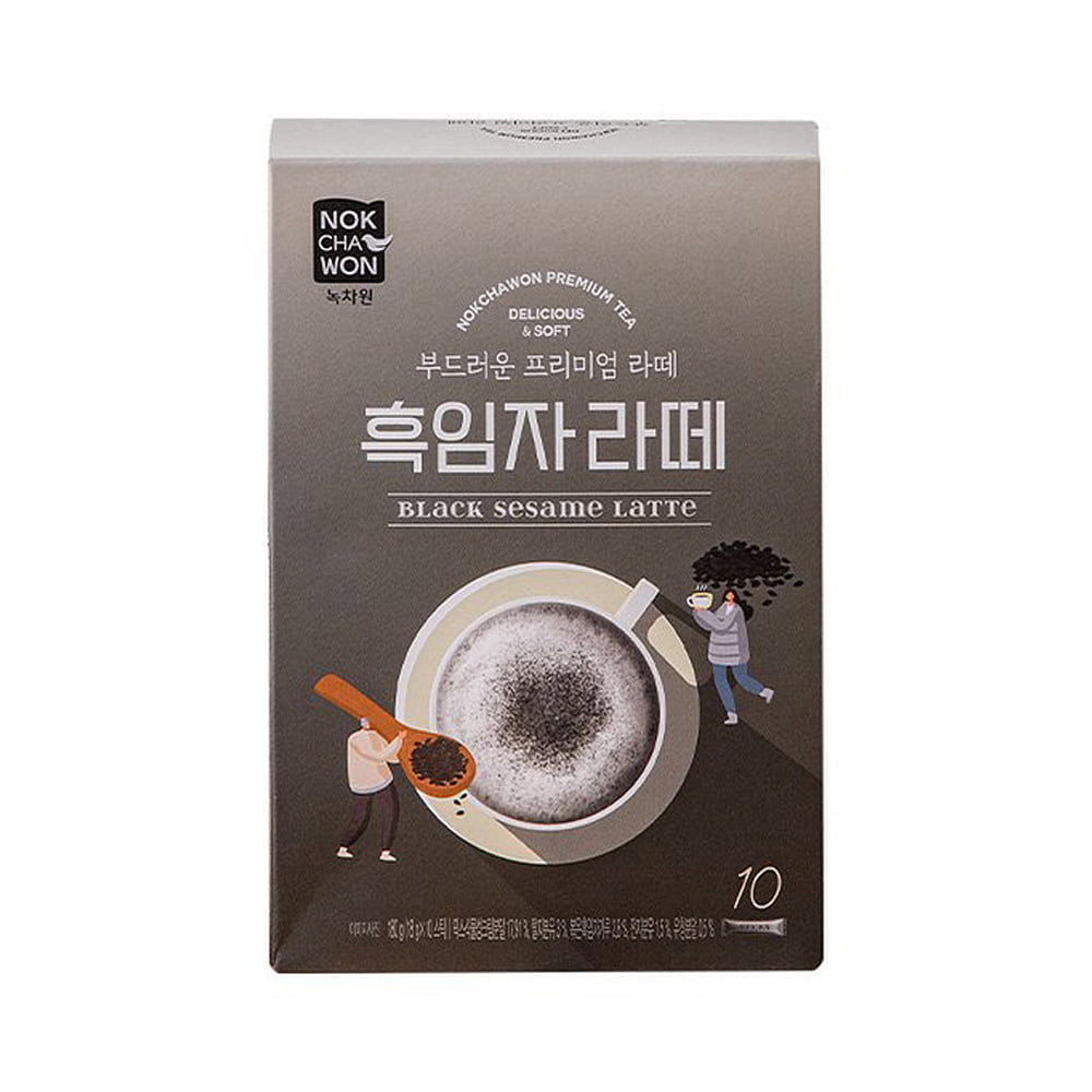 Nokchawon Black Sesame Latte 10p 1 each