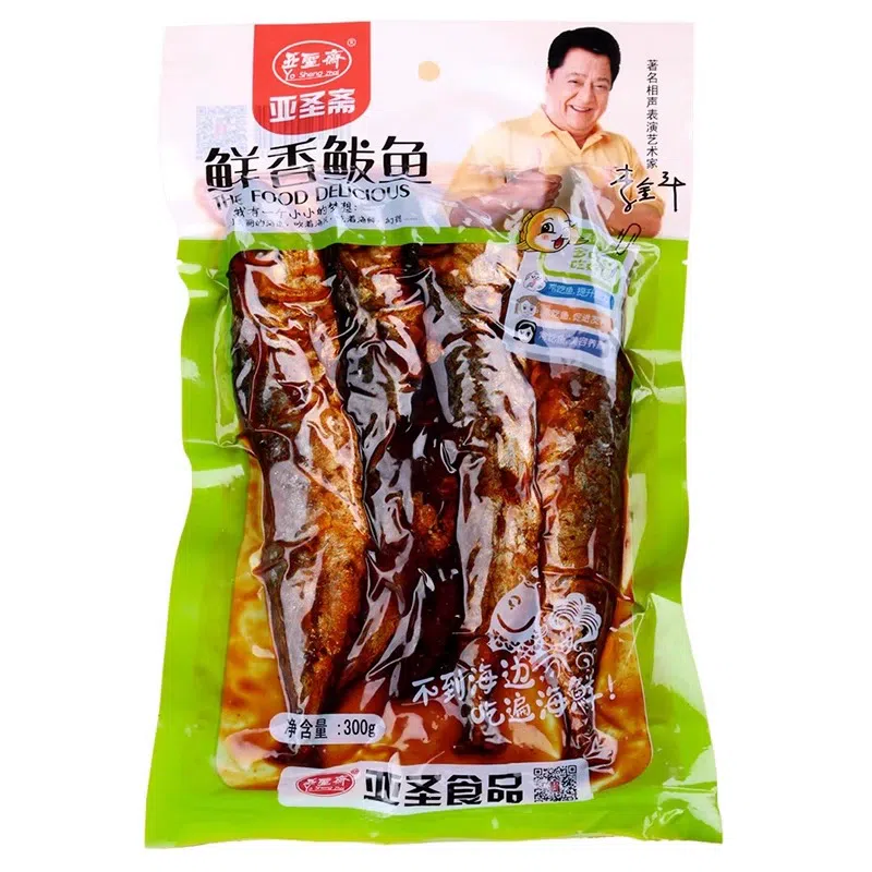 鲜香鲅鱼 亚圣斋红烧马鲛鱼 海鲜熟食卤海鱼*1袋 300 克
