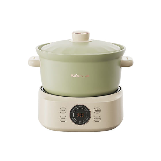 weee_grocery_Bear小熊 电砂锅 煲汤电炖锅 煮粥 炖汤 煲仔饭 3升 DSG-D30S1 1 个