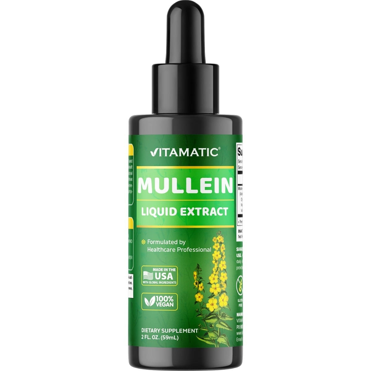 Liquid Mullein Leaf 1000mg per Serving 2 FL OZ 1 each
