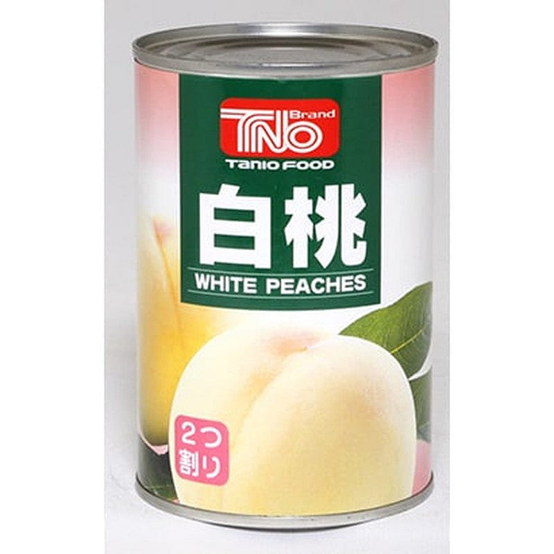Tanio Shokuryo Kogyo White Peach Half Can, 425g 1 ส่วน