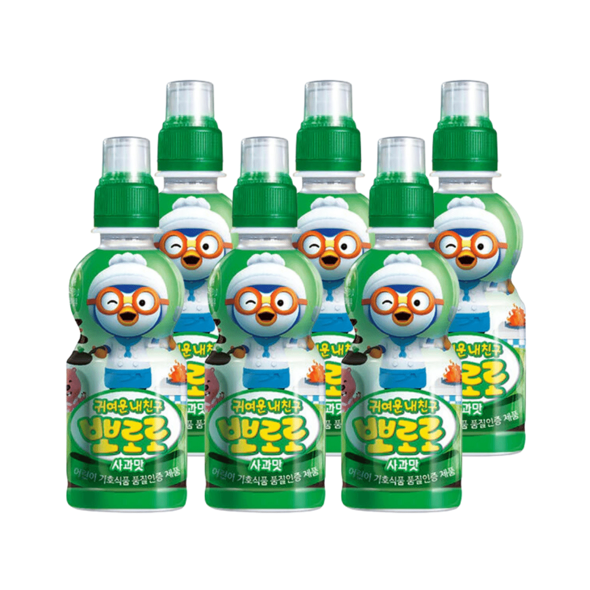 Paldo Pororo Apple 7.95 oz pack of 6 1 개