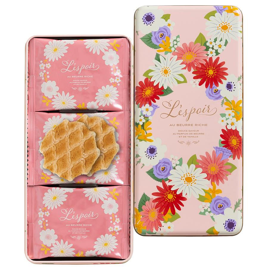 Kobe Fugetsudo Lespoir Butter Waffle Cookie 24pcs 1 each