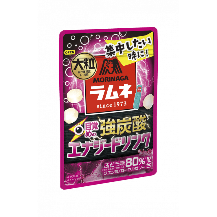 日本直送」森永 大粒ラムネ＜強炭酸エナジードリンク＞ 25g - Weee!
