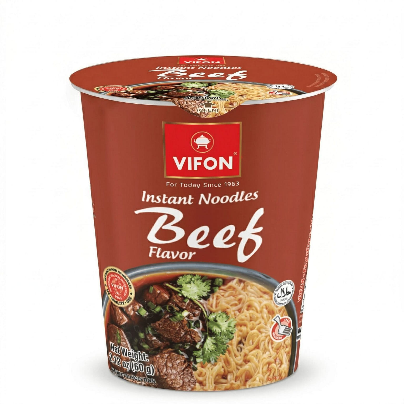 [1-CUP] VIFON Beef Flavor Noodle Cup 2.12 oz