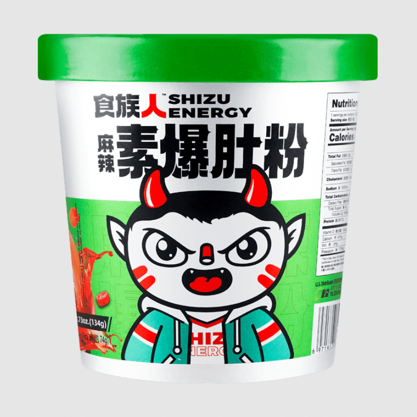 Spicy Mala Baodu Vegetarian Instant Noodles 5.29oz 1 ส่วน
