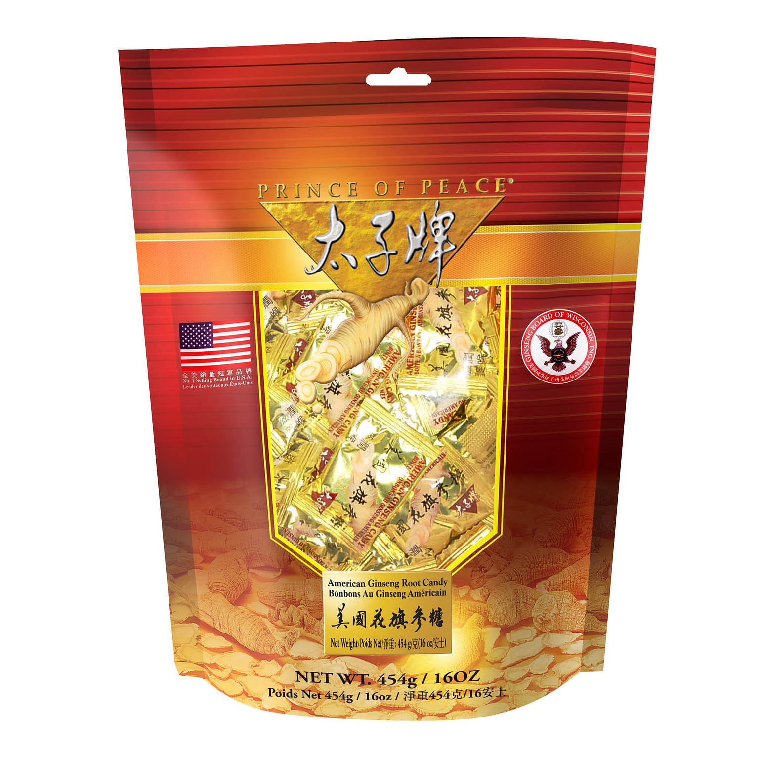 Prince of Peace American Ginseng Root Candy 1 파운드