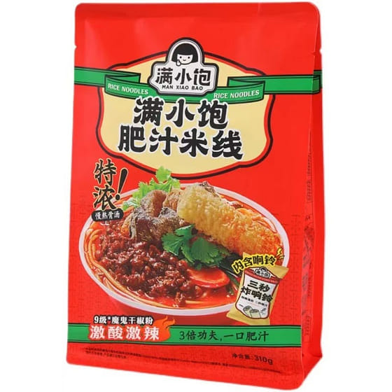 weee_instant_Man Xiao Bao fat sauce rice noodles 310g*1 bag 310 g