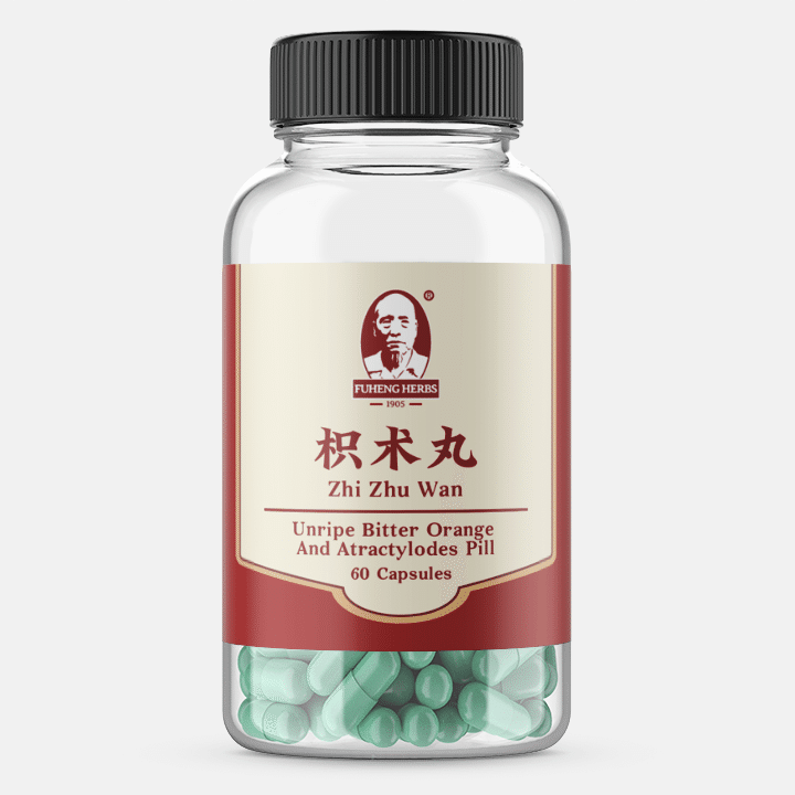 Zhi Zhu Wan - Unripe Bitter Orange And Atractylodes - 60 pills 4 Containers 1 개