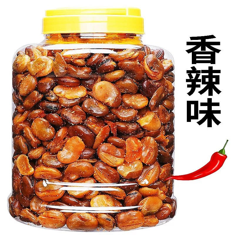 Crunchy and delicious spicy broad beans - 500 gram 1 bottle