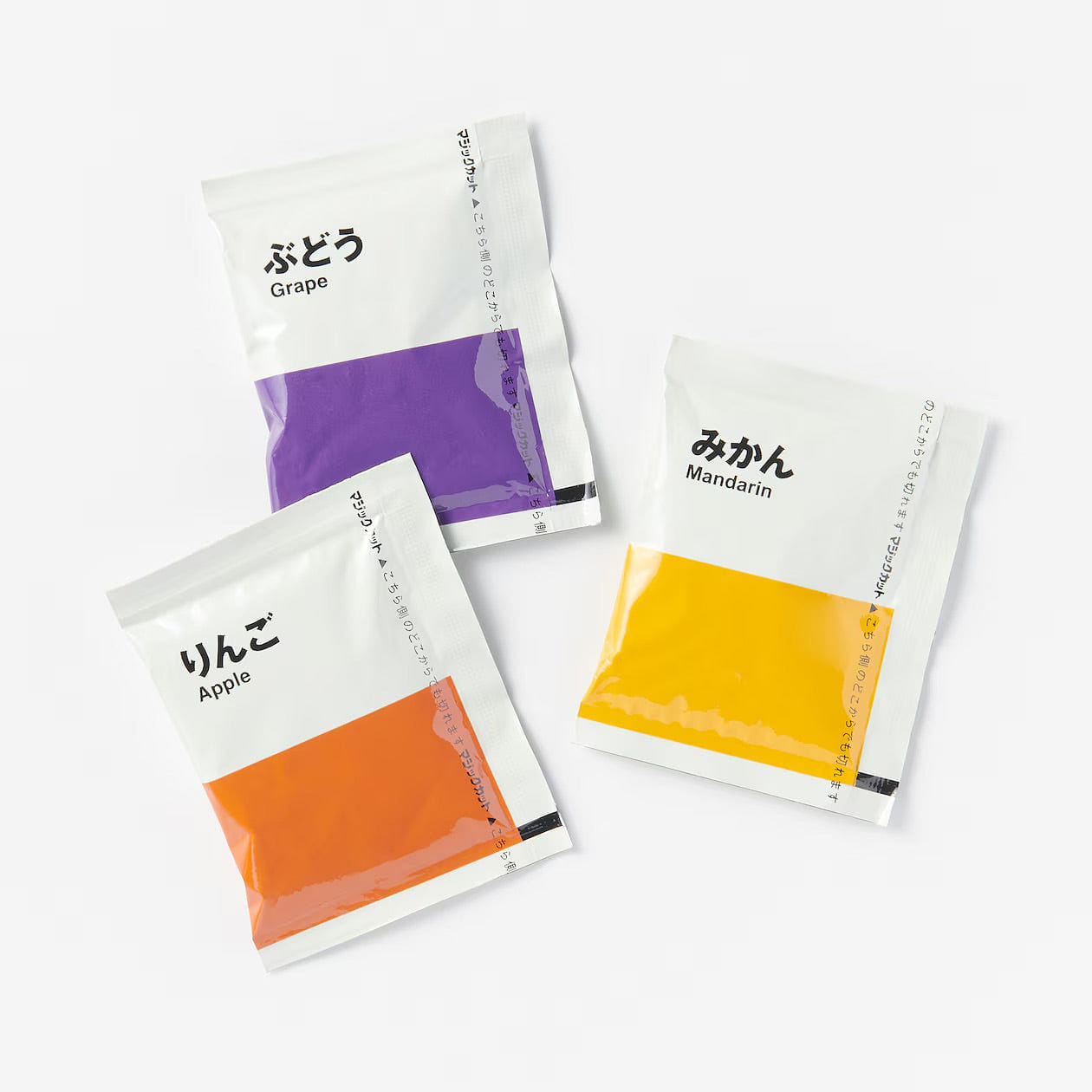MUJI 100% Fruit Juice Jelly - 3 Flavors Mix 24 pcs 1 each
