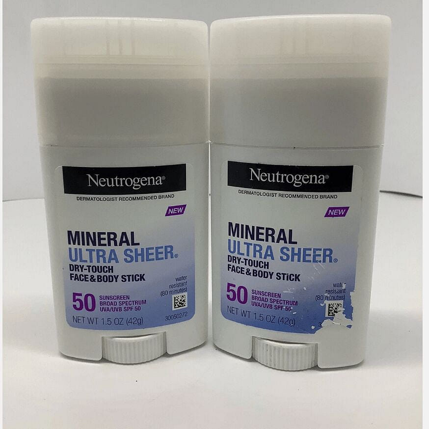 Ultra Sheer Sunscreen Stick SPF 50 - 1.5oz 2 Pcs 2 can