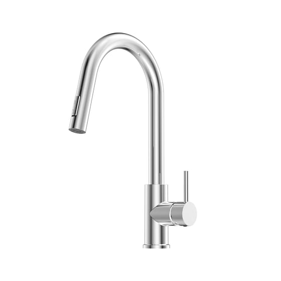 weee_grocery_Single-Handle Pull-Down Sprayer Kitchen Faucet in Chrome 4.3 lb