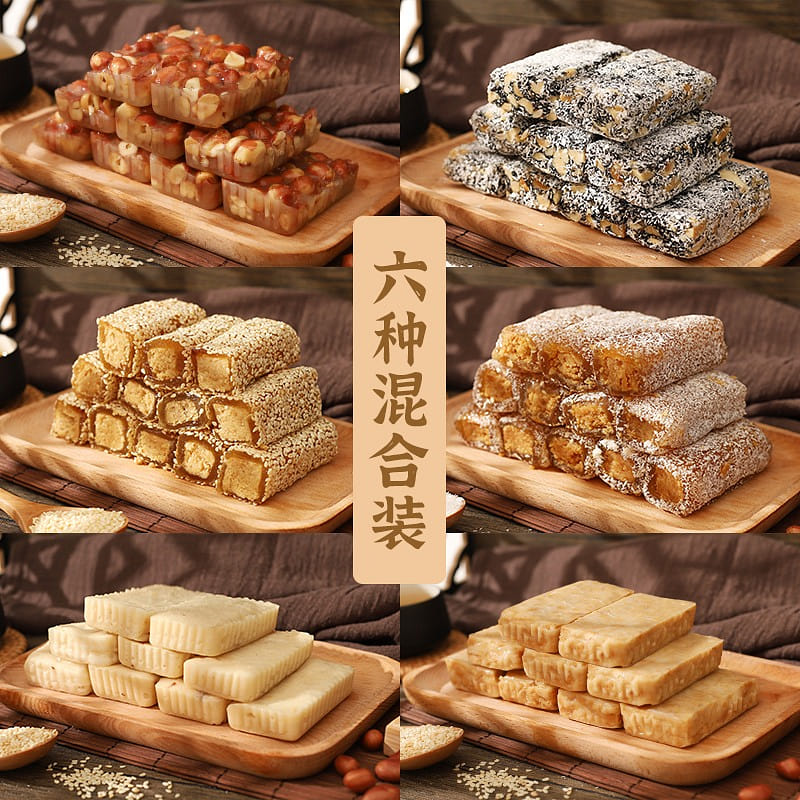 Guangdong specialty puff pastry 6 flavors mix 400g 400 กรัม