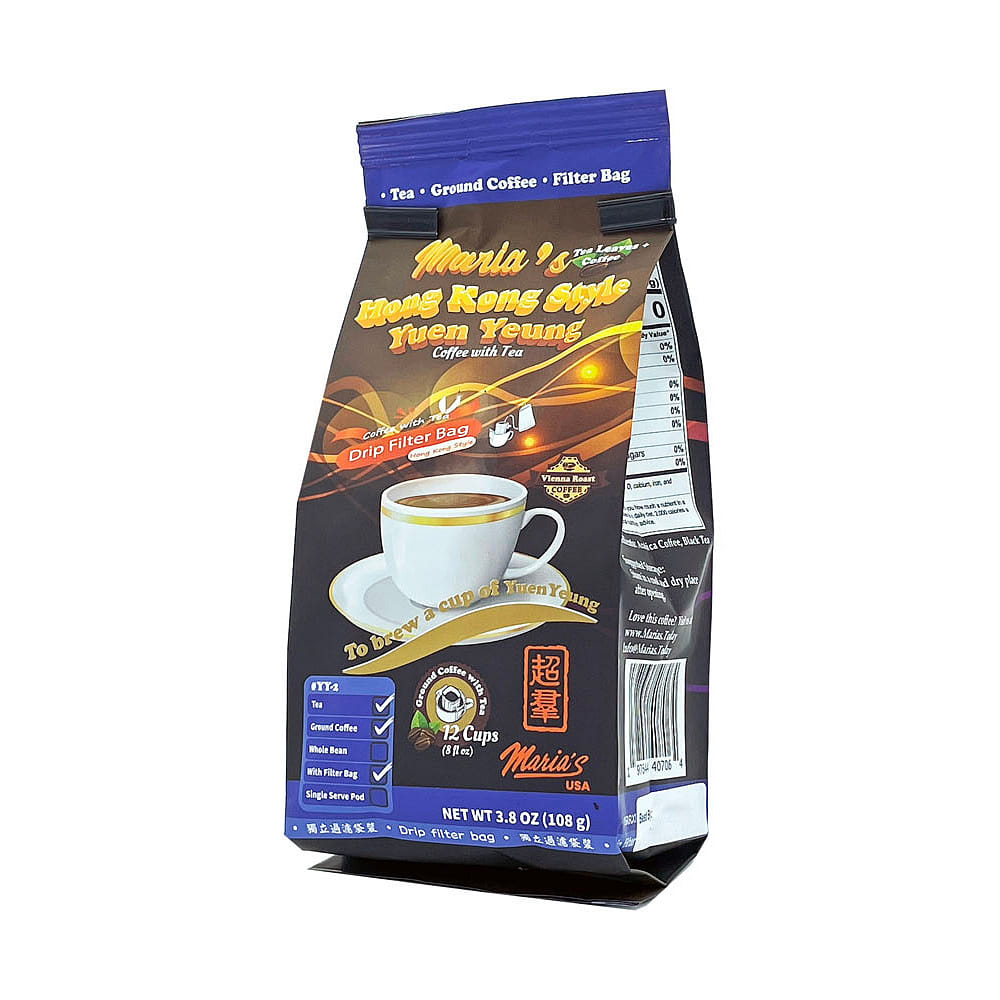 Maria's Hong Kong Style Yuen Yeung (Coffee with Tea) - (Drip Filter Bag) 12 개입